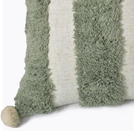Boho Throw Pillow Covers 18x18 Tufted Home Decorations Olive