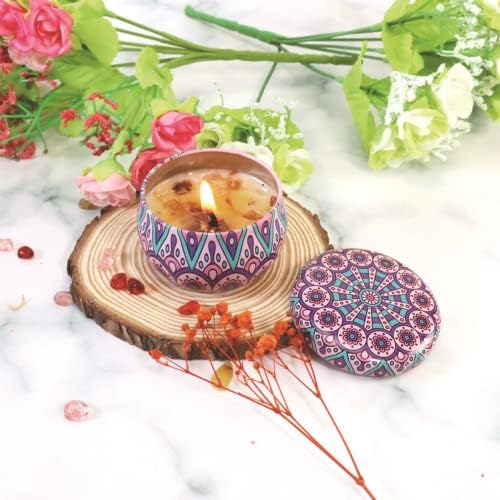Scented Candles Gift for Women, Travel Small Candles Soy Wax 2 Pack