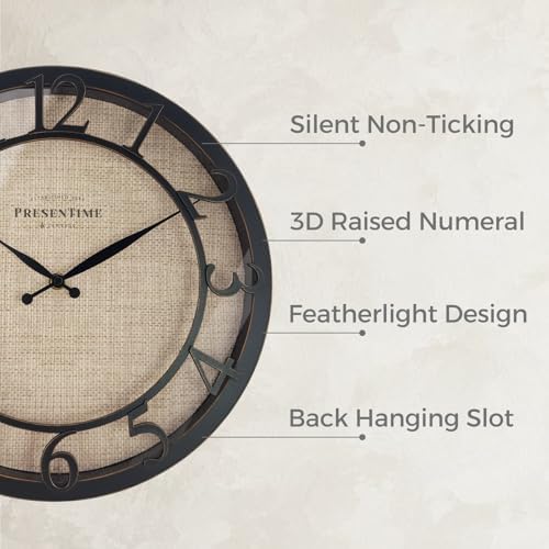 Presentime 13" Farmhouse Series Wall Clock