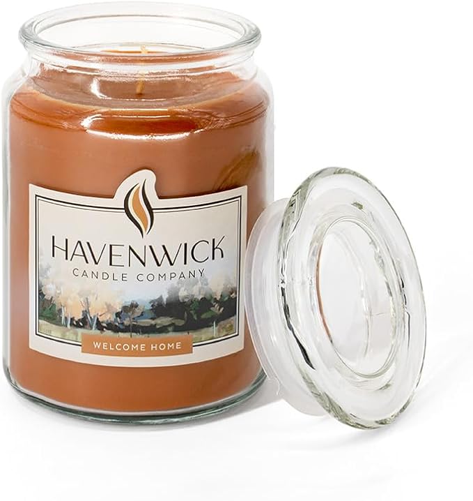 Havenwick Welcome Home Soy Candle Long-Lasting, 22 oz Jar | Long-Lasting 110-130 Hour Burn Time, Single Cotton Wick, Relaxing Scent For New Home Gifts And Housewarming