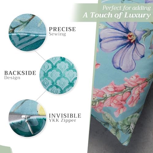 Maison d' Hermine Throw Pillow Covers 100% Cotton (12" x 20" - Pack of 1)