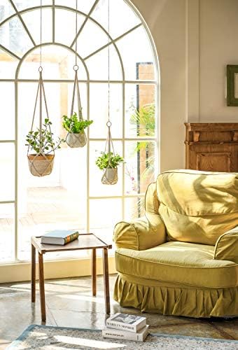 Dahey Macrame Plant Hanger Indoor Hanging Plant Holder Basket for Flower