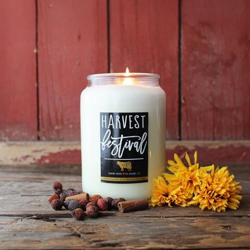 Milkhouse Harvest Festival Soy Candle, 26 oz Farmhouse Jar, 150+ Hr Burn