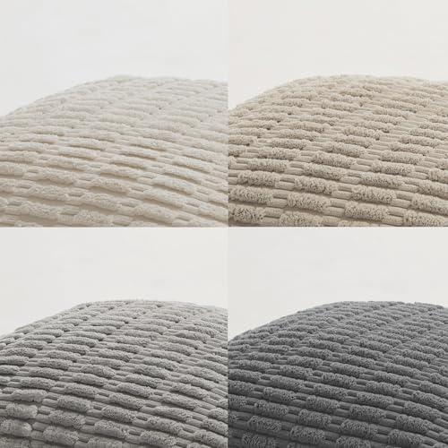 Fancy Homi 4 Packs Decorative Throw Pillow Covers for Living Room Couch Bed, Modern Farmhouse Boho Home Décor Accent Cushion Case, 24" x 16", Grey Series