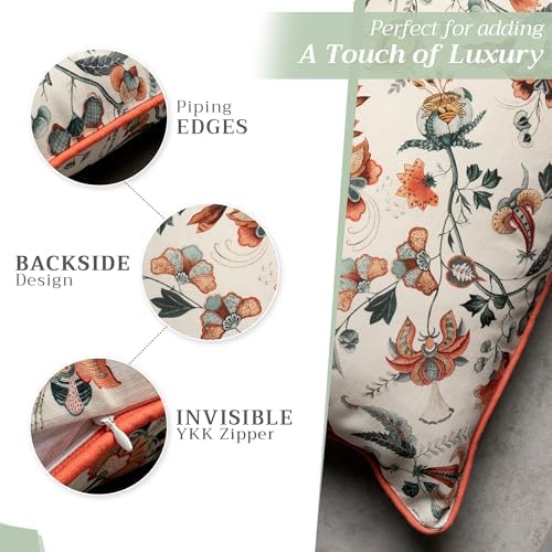 Maison d' Hermine Throw Pillow Covers 100% Cotton (12" x 20" - Pack of 1)