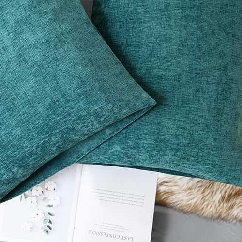 CaliTime Decorative Standard Throw Pillow Covers 26 X 20 Inches Teal