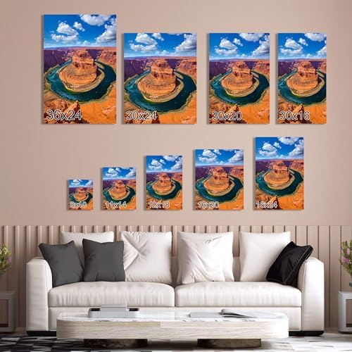 A&T ARTWORK Photo Canvas Prints Size:8x10 10x18“ 12x18 16x20 12x24 16x24 20x24 16x30 20x30 24x30 18x36 24x36 30x36 24x45 30x45 36x45 inches Photo to Canvas Stretched over Standard Wooden Frame