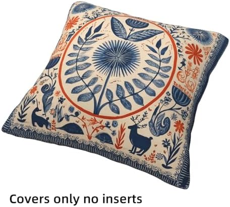 Art Throw Pillow Covers Set of 4 Decorative Soft Double Sided Print Pillow Case Farmhouse Home Decor for Living Room Sofa Couch 18x18