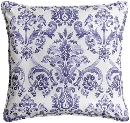 Maison d' Hermine Throw Pillow Covers 100% Cotton (20" x 20" - Pack of 1)