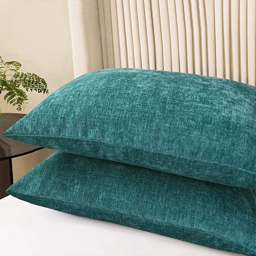 CaliTime Decorative Standard Throw Pillow Covers 26 X 20 Inches Teal