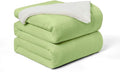 Walensee Sherpa Fleece Blanket (Throw Size 50”x60” Sage Green/Lime Green/Mint Green) Plush Throw Fuzzy Super Soft Microfiber Flannel Blankets for Couch, Bed, Sofa Warm and Cozy for All Seasons