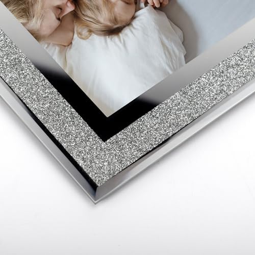 HORLIMER 12 Pack 5x7 Picture Frame, Sparkle Glass Photo Frames 5 by 7 for Tabletop, Horizontally or Vertically