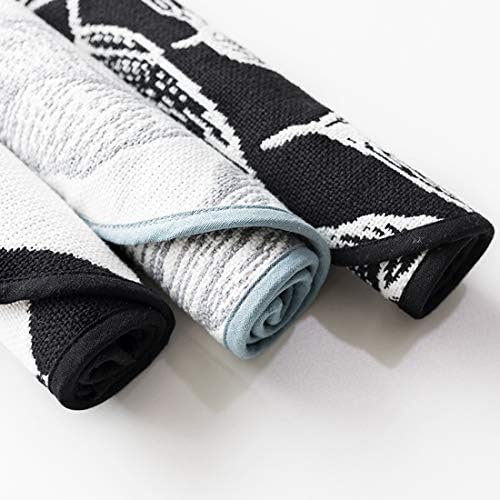 Fennco Styles Grey and White Leaf Woven Table Runner - 14 x 71 Inch Reversible Runner Table Centerpiece for Dining Home Decor, Indoor Parties, Holiday Events Tassel Table Runner
