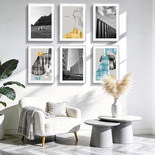 Golden State Art 13x19 Silver Aluminum Frame, Real Glass, Mat Fits 11x17