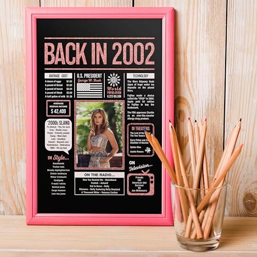 Happy 23rd Birthday Decorations For Women - Personalized 23 Year Old Gifts for Her, 23 Birthday Decorations Rose Gold, 23 Yr Old Bday Decor, Party Supplies, Back In Poster, Female Birthday Presents
