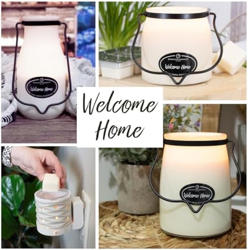 Milkhouse Welcome Home Scented Soy Candle, 14 oz Milkbottle, 90+ Hr Burn