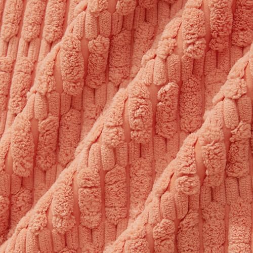 Fancy Homi 4 Packs Decorative Throw Pillow Covers for Living Room Couch Bed, Modern Farmhouse Boho Home Décor Accent Cushion Case, 20" x 12", Coral