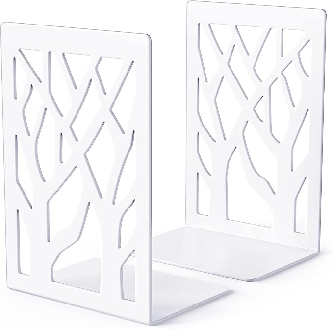 BookEnds Decorative Metal Heavy Duty Book End Supports for Bookrack Desk