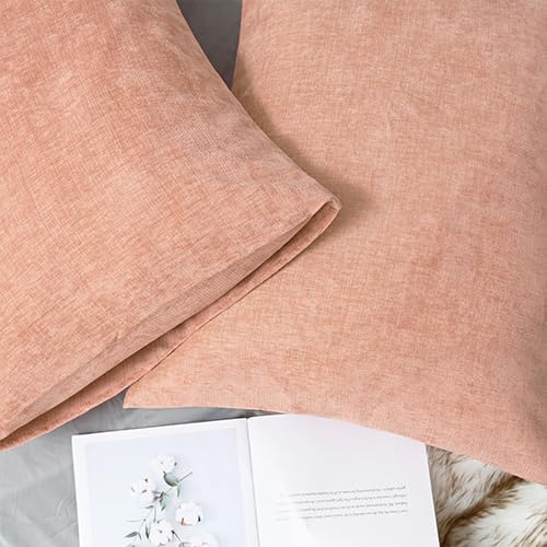 CaliTime Decorative Standard Throw Pillow Covers 26 X 20 Inches Dusty Pink