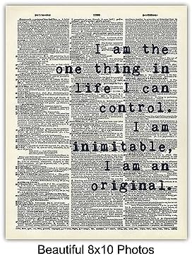 Musical Quote Set - Motivational Inspirational Broadway Play Merchandise - Gift for American History Fans - Wall Art Decor Room Decoration Poster Prints - 3-8x10 Unframed