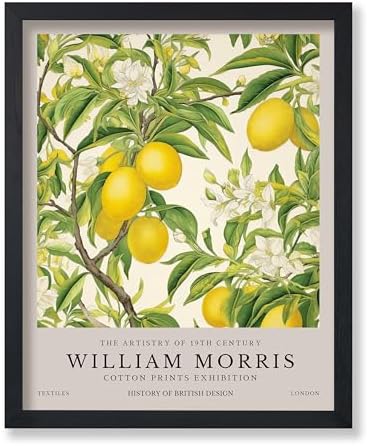 Poster Master William Morris Lemon Tree Print - Botanical Art - Fruit Art - Exhibition Piece - Floral Design - Aesthetic Print - Colorful Kitchen Wall Decor - 11x14 UNFRAMED