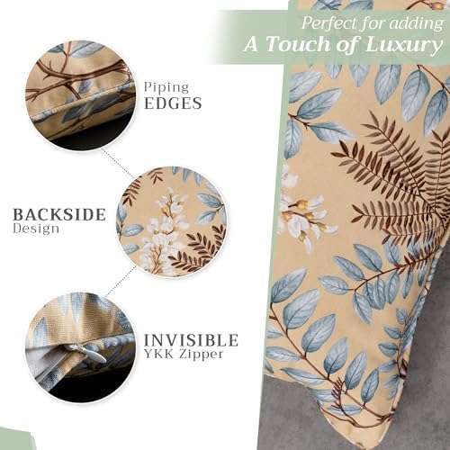 Maison d' Hermine Throw Pillow Covers 100% Cotton (18" x 18" - Pack of 1)