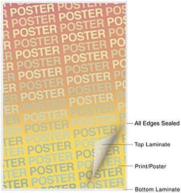Laminated Barack Obama Poster Hope President Portrait Photo Picture Poster Dry Erase Wall Art 16x24