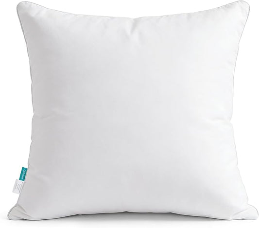Oubonun 26"x26" Throw Pillow Insert – 100% Cotton Cover, Plush and Supportive Decorative Pillow Insert, Cushion Inner for Couch, Sofa, Bed, Chair- Pack of 1