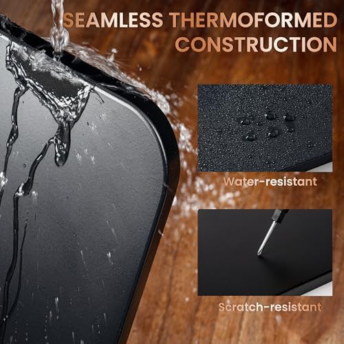 Venusmiles Corner Shelf Wall Mount, Engineered Wood Floating Corner Shelves with Cable Hole, Wall Mounted Storage Display for Bathroom, Bedroom, Living Room, Kitchen (12 Inch, Black, 3 Pack)