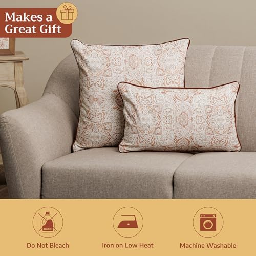 Maison d' Hermine Throw Pillow Covers 100% Cotton (12" x 20" - Pack of 1)