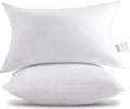 HITO 16x24 Pillow Inserts (Set of 2) - Down Alternative 100% Cotton Cover Decorative Square Throw Pillows White for Couch Bed Sofa