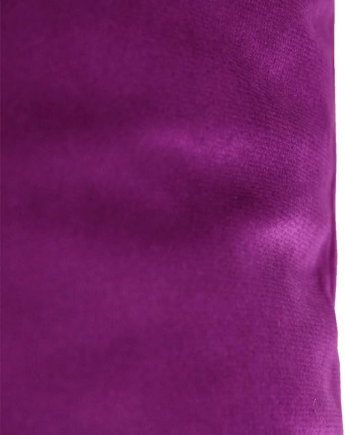 VAKADO 20x20 Inch Purple Throw Pillow Covers Decorative Magenta Velvet Square Soft Solid Cozy Cushion Cases Home Decor for Couch Sofa Bedroom Office Set of 2