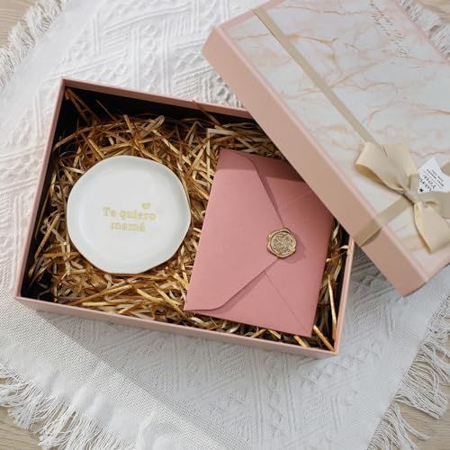 HOME SMILE I Love You Mom Gifts in Spanish Mother's Day Birthday-Te Quiero Mama Ring Dish
