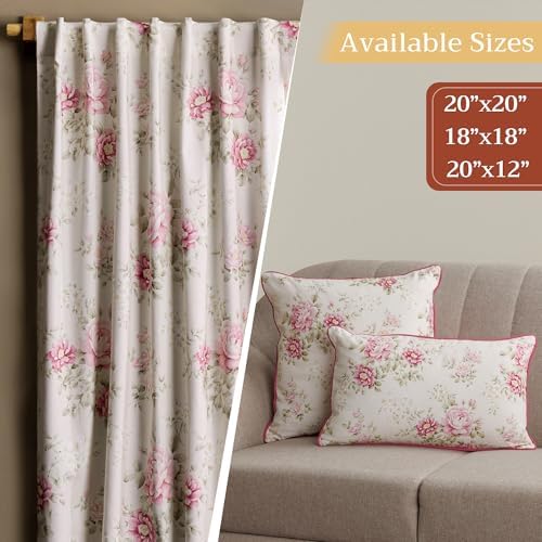 Maison d' Hermine Throw Pillow Covers 100% Cotton (12" x 20" - Pack of 1)