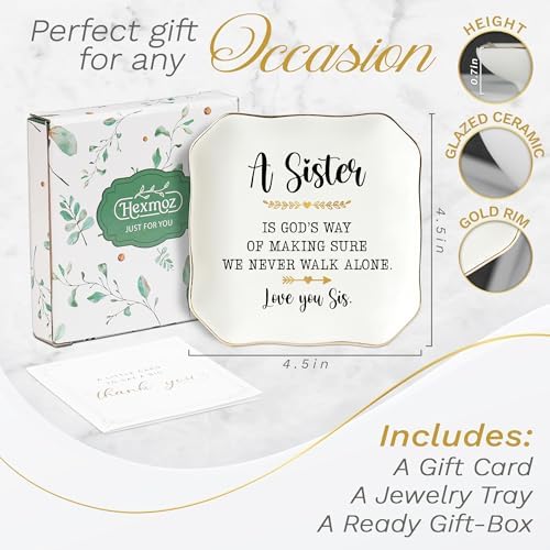 HEXMOZ Sister Birthday Gifts for Sisters Adult, Big Sis, Little Sis