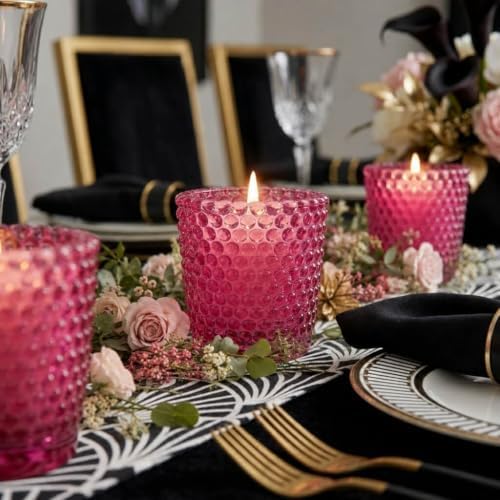 Richland Votive Candle Holders Hobnail Pink Set of 72