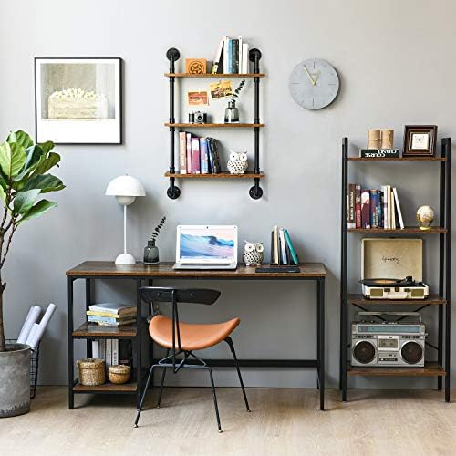 IBUYKE 3-Tiers Industrial Pipe Shelves, Pipe Floating Shelves RF-TM003
