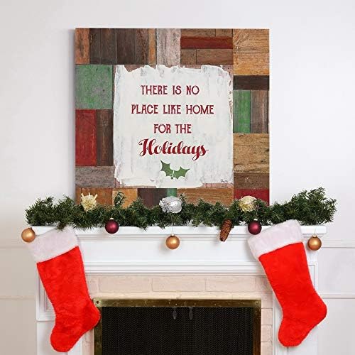 Renditions Gallery Canvas Wall Art Paintings for Home Decor There is no Place Like Home Inspirational Quote Artwork Prints for Living Room Home Kitchen Wall Decorations - 32"X32" LT05
