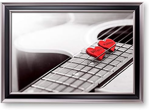 Touching Your Heart Framed Arts Gift Couple's Names and the Date Gift for Anniversary,Valentine's day,Wedding With Different Frame Styles Framed Size:27 5/8 x 19 5/8 inches
