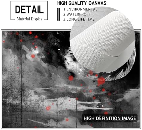 Wesluin 12"x16" Samurai Dragon Canvas – Red Sun Japanese Wall Art | Legendary duel unfolds beneath the rising crimson orb. Monochrome warrior versus beast. Hook included, ready to hang.