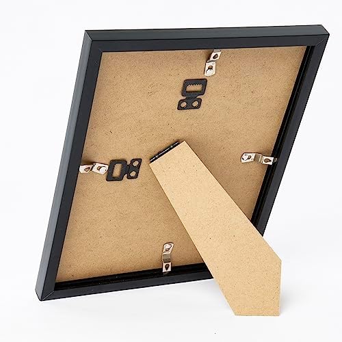 JCJMY 8.3x11.7 A4 Picture Frame Set of 6 for Wall Hanging or Tabletop Horizontally or Vertically, A4 Frame 8.3 x 11.7 Wall Gallery Poster Photo Frame with Shatter Resistant Plexiglass, 6 Pack, Black