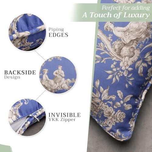Maison d' Hermine Throw Pillow Covers 100% Cotton (20" x 20" - Pack of 1)