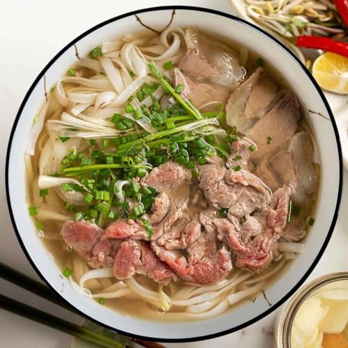 60 oz Large Soup Bowl, Pho Bowls, 8-Inch Rimmed Off-White Porcelain Bowls Set of 3, Perfect for Hearty Meals and Serving