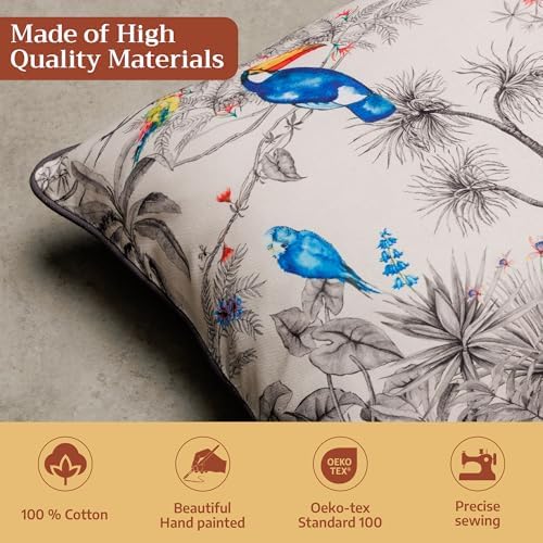 Maison d' Hermine Throw Pillow Covers 100% Cotton (20" x 20" - Pack of 1)
