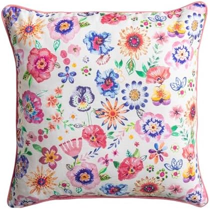 Maison d' Hermine Throw Pillow Covers 100% Cotton (18" x 18" - Pack of 1)