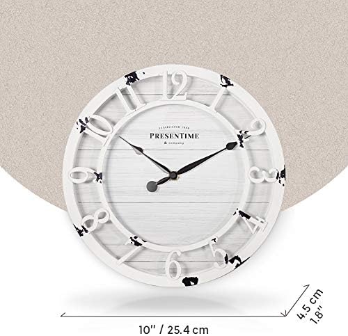 Presentime 10" Farmhouse Series Wall Clock