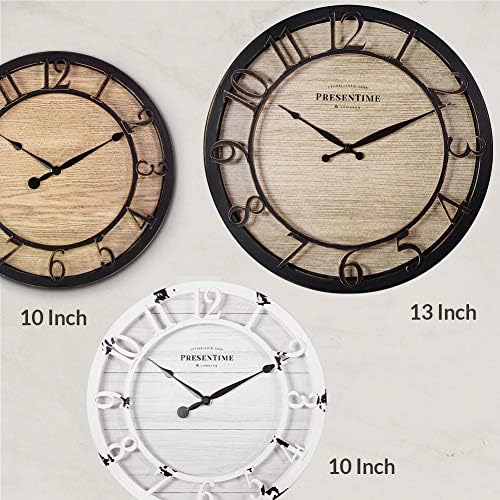 Presentime 13" Farmhouse Series Wall Clock