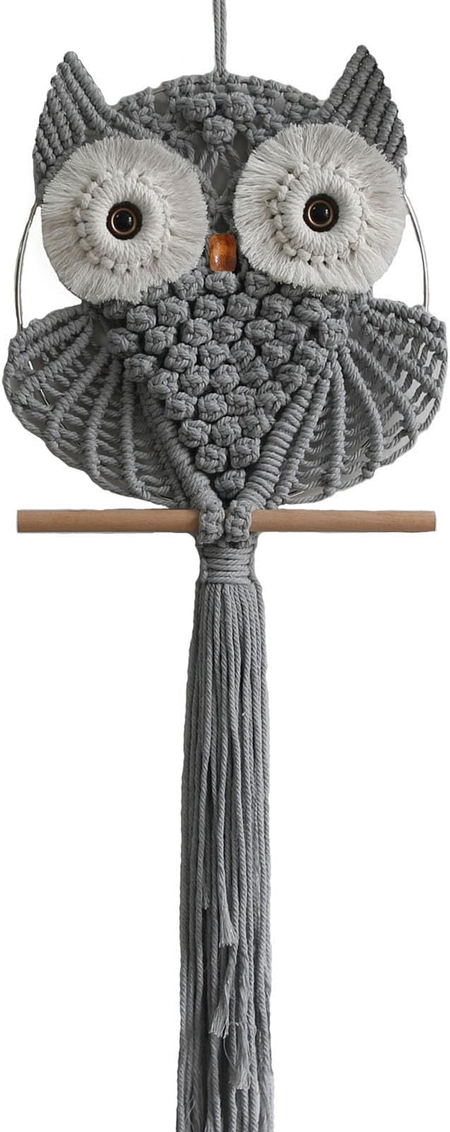 Achart Owl Macrame Wall Hanging-Hand Woven Boho Tapestry-Macrame Wall Decor