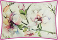 JWH Flower Print Throw Pillow Covers Decorative Velvet Accent Pillow Case Aesthetic Lumbar Cushion Floral Pillowcase for Couch Bed Bedroom Car Chair 14x20 Inch Hot Pink
