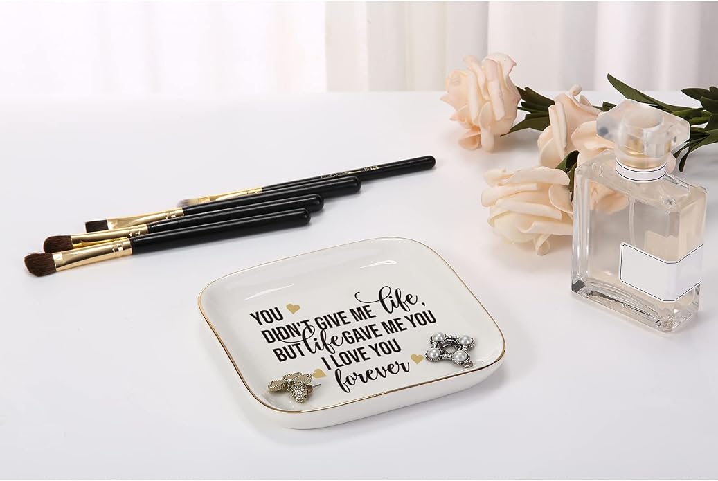 Ring Dish Jewelry Tray for Friend Mom Sister Maid of Honor,Birthday Mother's Day Christmas Gifts